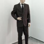 Garnitur 2-częściowy ciemny brąz